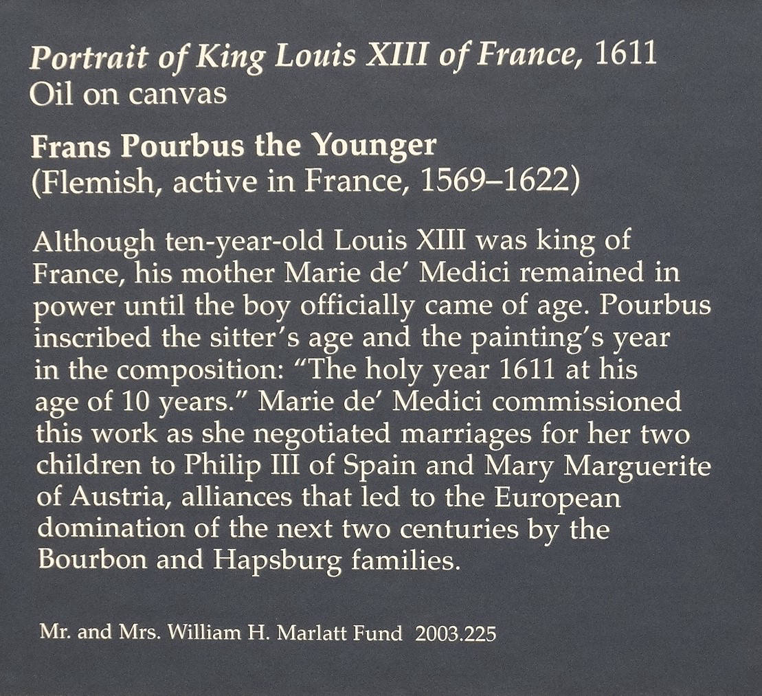 King Louis XIII by Frans II (after) Pourbus