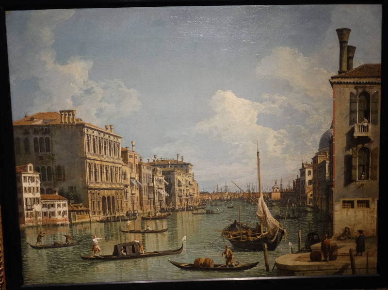The Grand Canal from San Vio, Venice - Canaletto. Museo Nacional  Thyssen-Bornemisza