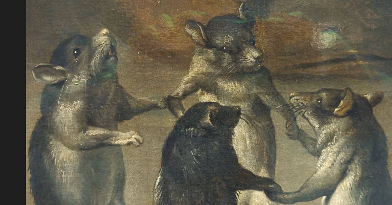 Reproducciones De Arte El mono pintor de Ferdinand Van Kessel (1648-1696,  Belgium)